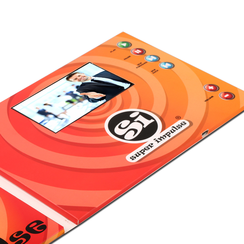 Custom LCD Digital Video Book 4.3 inch HD LCD Screen Video Mailer Player Business Card Wedding Greeting Card Video Brochure