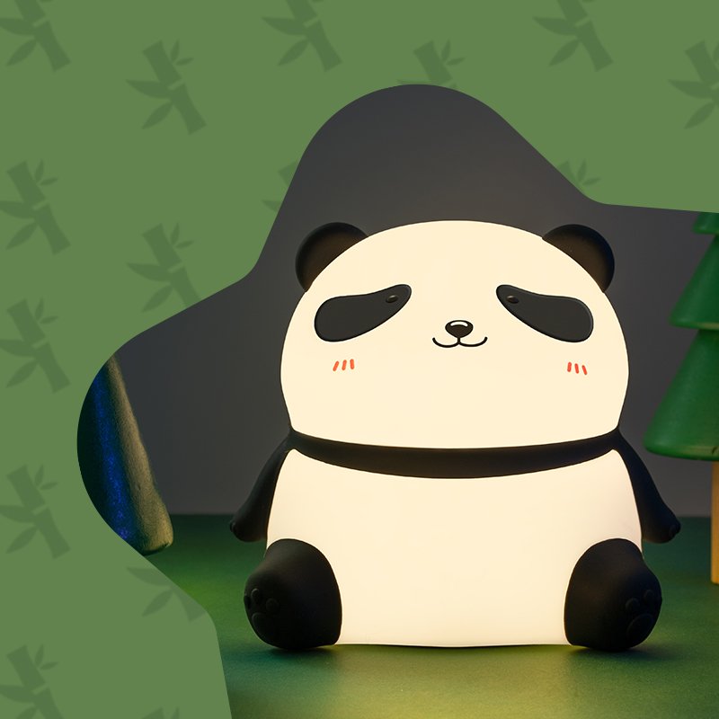 Newish Creative ABS Animal Modern Lamparas Bedroom Bedside Table Desk Lamp Room Decor Baby Panda Kids Led Night Light