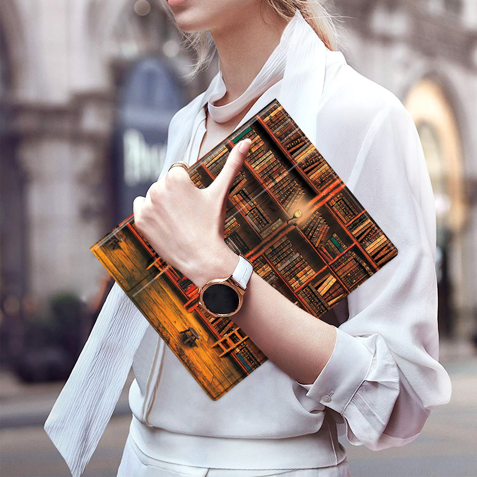 NET-CASE Case for Remarkable 2 Paper Tablet- Multi-Viewing Adjustable Folding Book Folio Cover - with Built-in Pen Holder