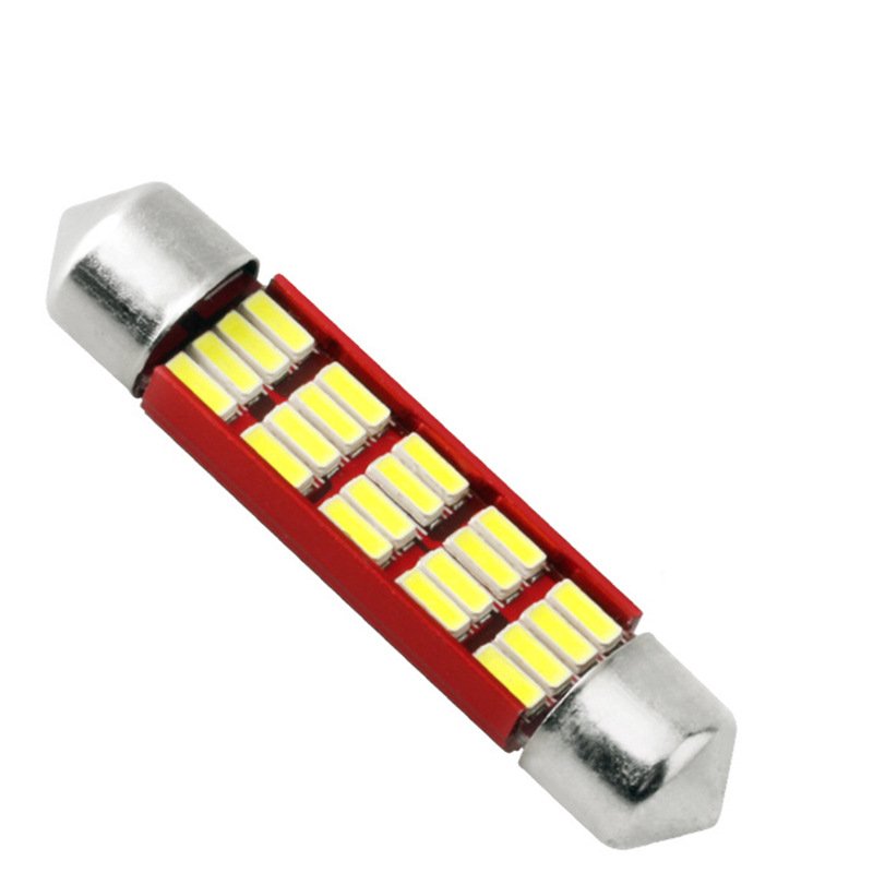 Red Body 4014 SMD Car Reading Light Book Bulb Light 31MM 36MM 39MM 41MM Licence Tag Lamp