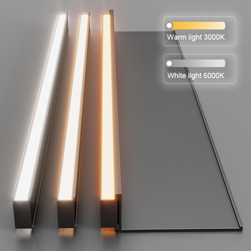 Matai Furniture Modern Living Room Minimalist Metal Aluminum Alloy Wall Mounted Floating Shelves With Led Light
