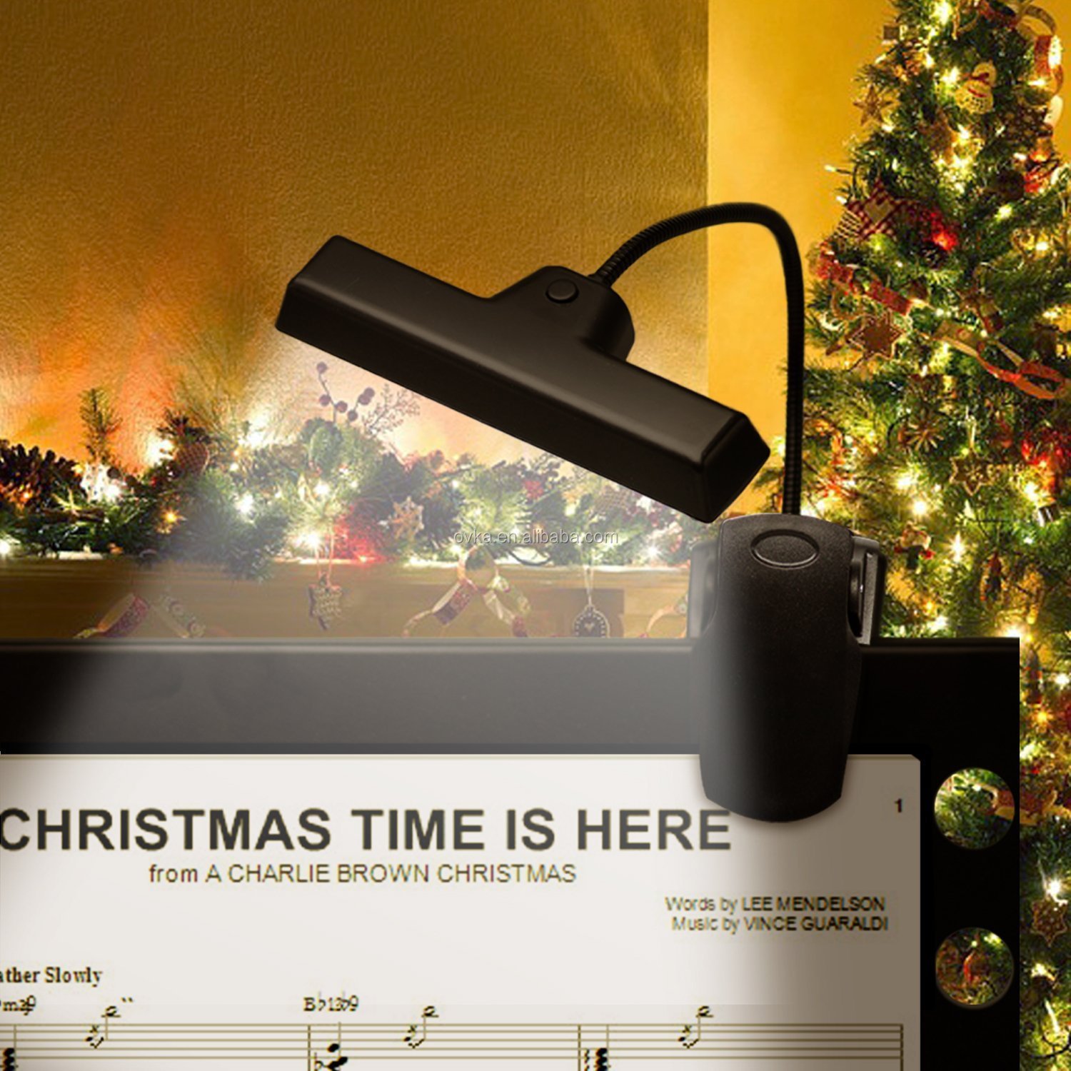 Clip on LED Music Stand Light, Desk Lamp, Rechargeable Battery Operated Book Light