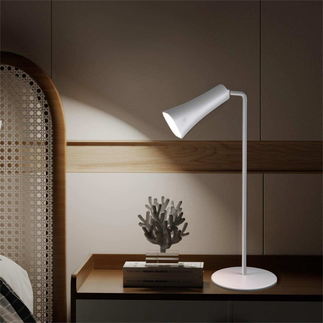 Multifunction desk lamp office study led lights usb rechargeable desktop reading book magnetic clip light desk night lamp