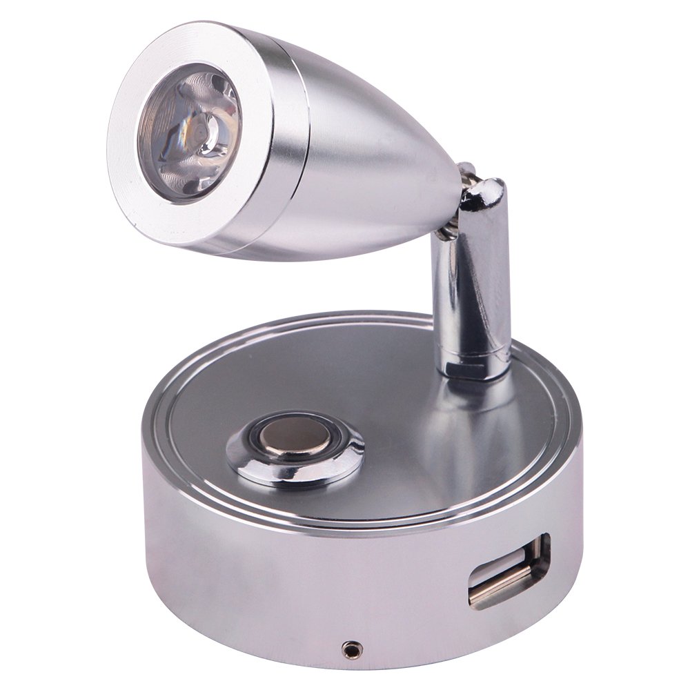 Newest DC12V-29V touch dim key book read light 5V USB port reading right wall mounted bedside light LED lamp