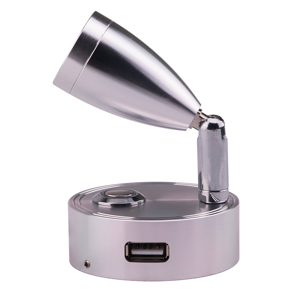 Newest DC12V-29V touch dim key book read light 5V USB port reading right wall mounted bedside light LED lamp