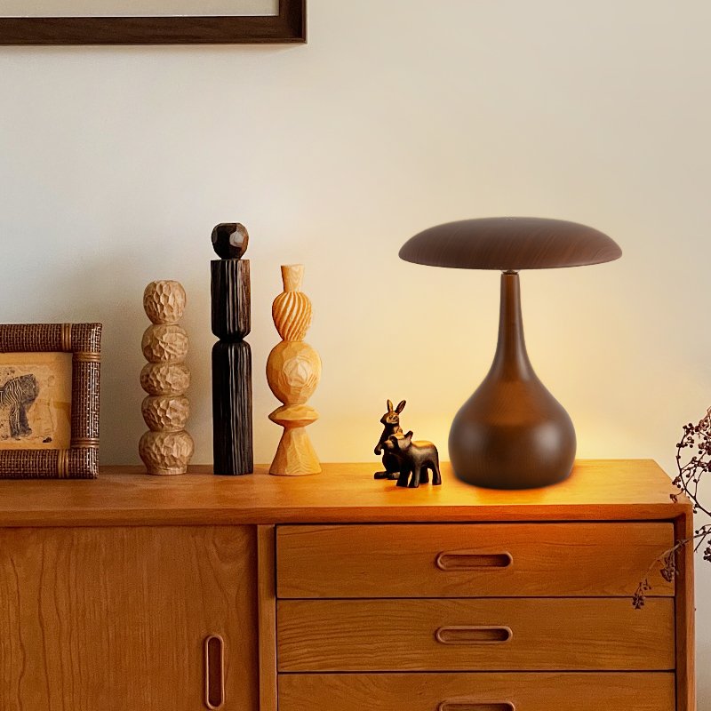 Modern Retro Creativity Wood Table Lamp Night lamps home decor luxury Living Room Bedroom LED Bedside Desk Light