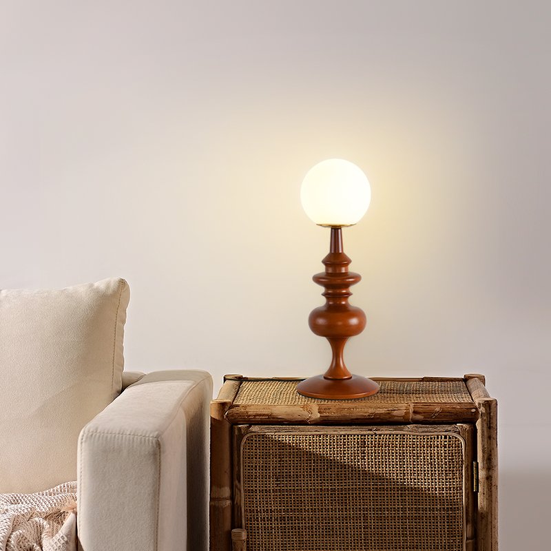 Modern Retro Creativity Wood Table Lamp Night lamps home decor luxury Living Room Bedroom LED Bedside Desk Light