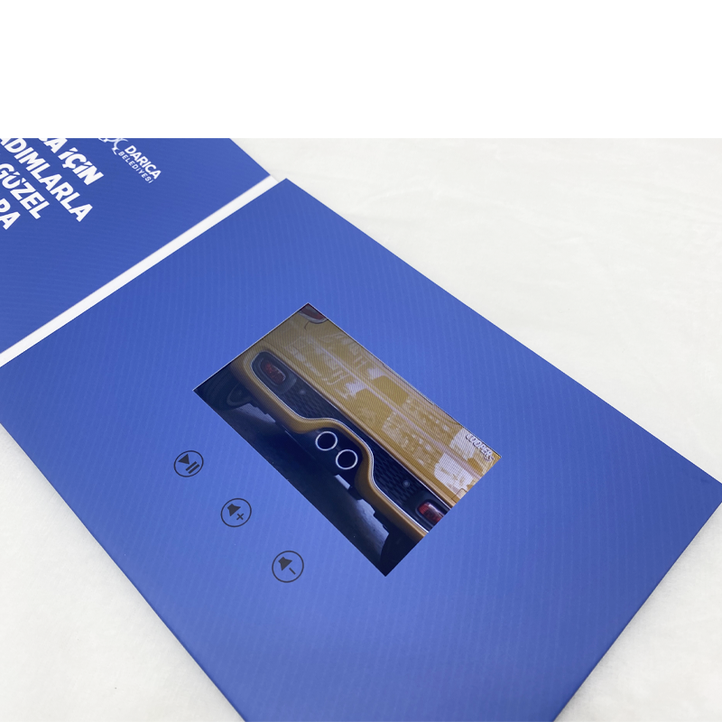 7 inch lcd display pop up video book blank digital video brochure gift card for marketing advertising business wedding