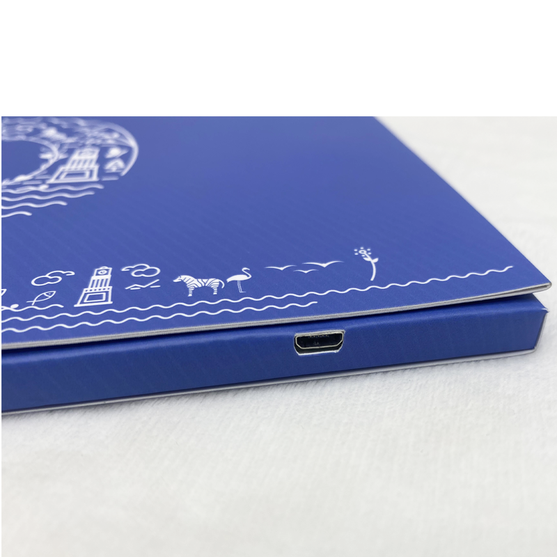 7 inch lcd display pop up video book blank digital video brochure gift card for marketing advertising business wedding