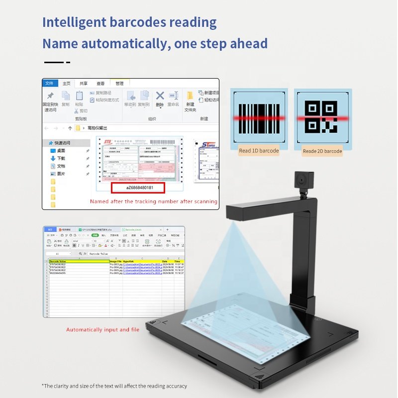 13MP 5MP Dual Camera OCR Usb Automatic Book Scanner A4 Portable Document Camera