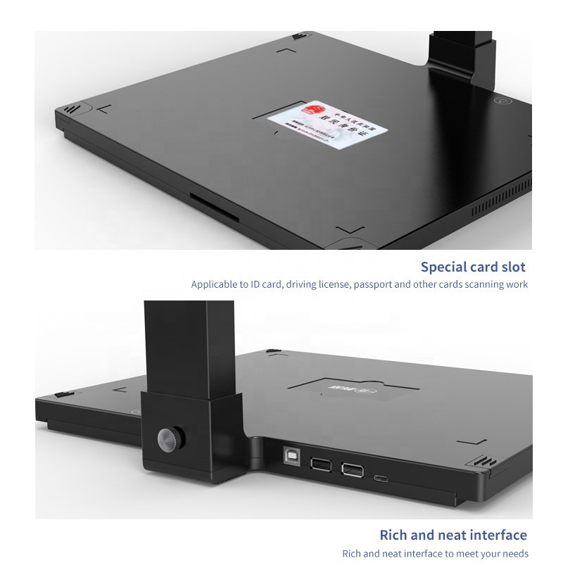 13MP 5MP Dual Camera OCR Usb Automatic Book Scanner A4 Portable Document Camera