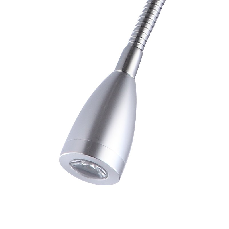 Wall Reading lamps Book Light for Reading in Bed LED Flexible Gooseneck Bed Lights Easy to Install silver wall light modern