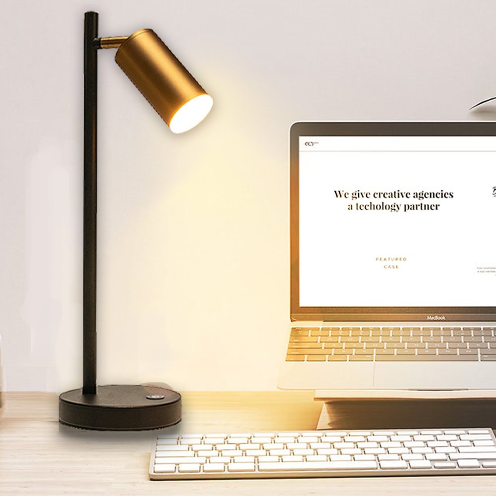 Masivel Modern Adjustable Desk Lamps Head Simple Home Hotel Decoration LED Table Lamp for Bedside Texture Lighting