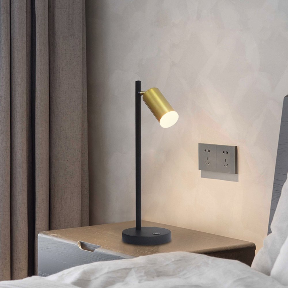 Masivel Modern Adjustable Desk Lamps Head Simple Home Hotel Decoration LED Table Lamp for Bedside Texture Lighting