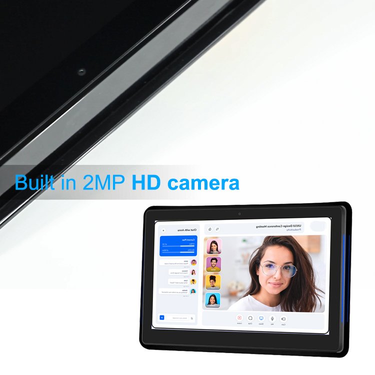 Meeting Room 10.1 Inch Android Interactive Touch Screen Poe Wall Mount Display Adjustable LCD Lighting Smart Conference Tablet