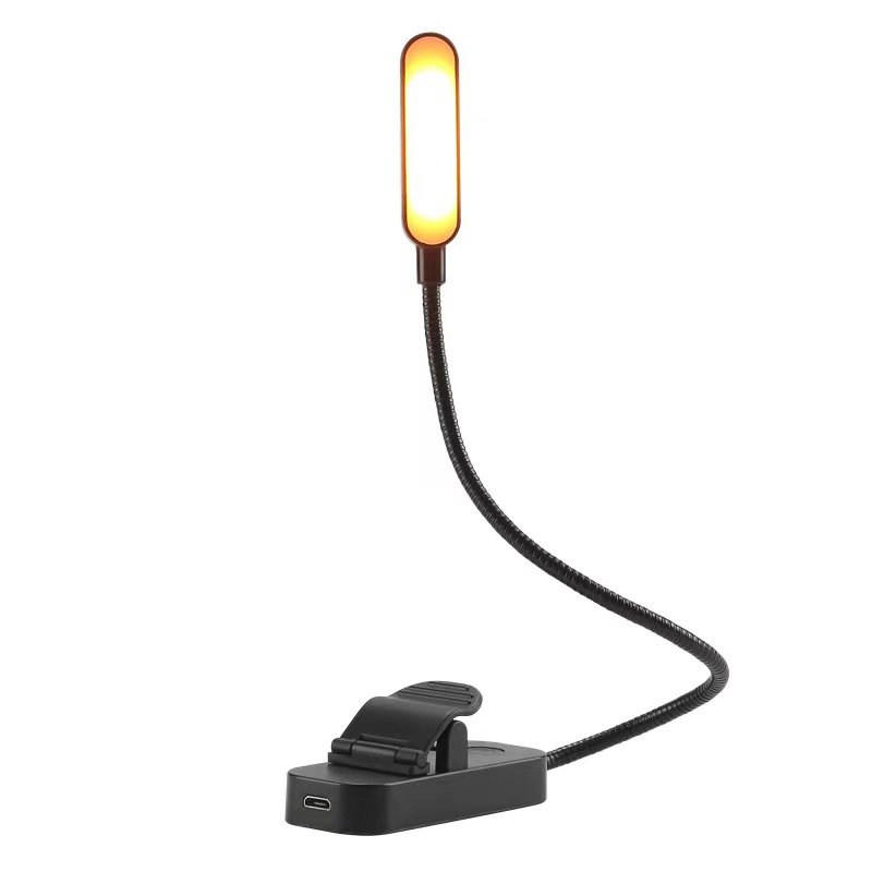 USB rechargeable book light portable folding LED reading lamp dimming flexible gooseneck table lamps fashionable led book lamp