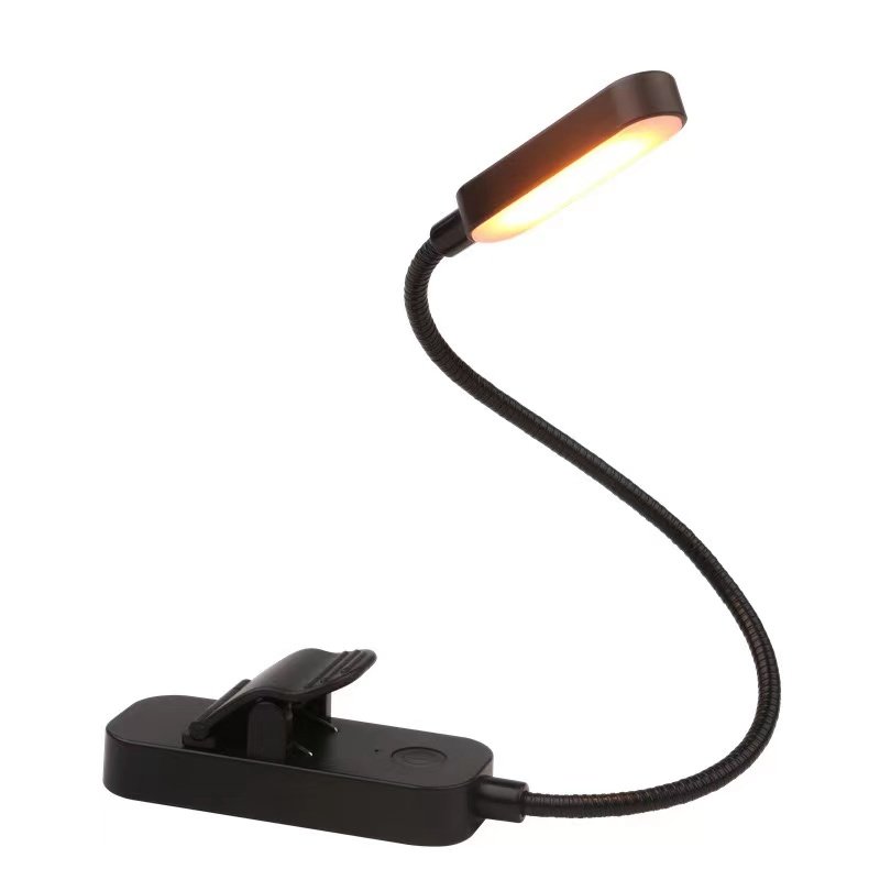 USB rechargeable book light portable folding LED reading lamp dimming flexible gooseneck table lamps fashionable led book lamp