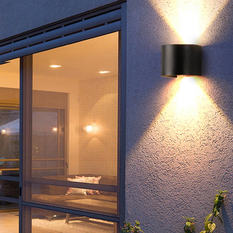 Nordic engineering wall lamp LED aisle background wall combination simple modern up and down light wall light