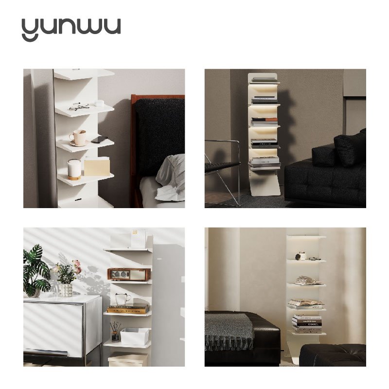 Light Luxury Metal Floor Bookshelf Simple and Beautiful Book Storage Display Shelf