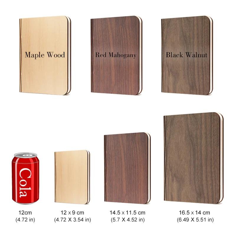 Gift Items/Cute Night Light Novelty Custom Wooden Engraved LED Book Light Folding Book Shape Lamp