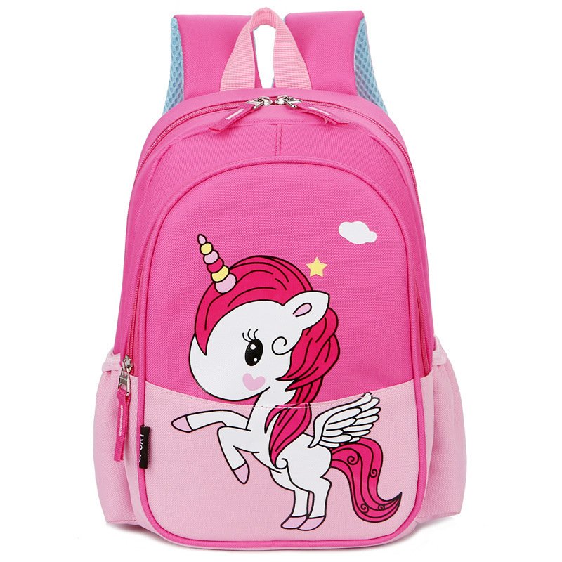 Unicorn Pink Lovely Children Book Bag Girls School Bags Kids Backpack