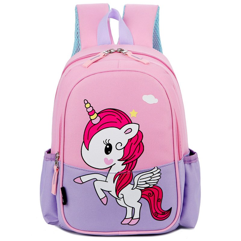 Unicorn Pink Lovely Children Book Bag Girls School Bags Kids Backpack