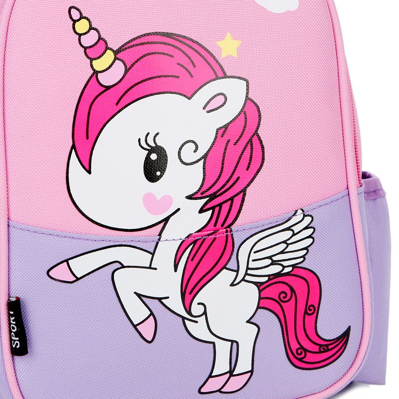 Unicorn Pink Lovely Children Book Bag Girls School Bags Kids Backpack