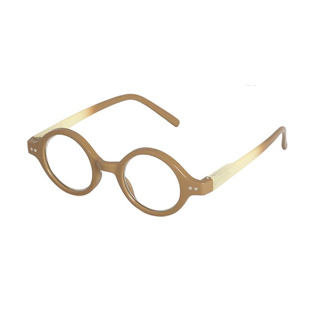 Fashion Gradient Color French Design Vintage Round Reading Glasses Anti-blue Light Protection Unisex