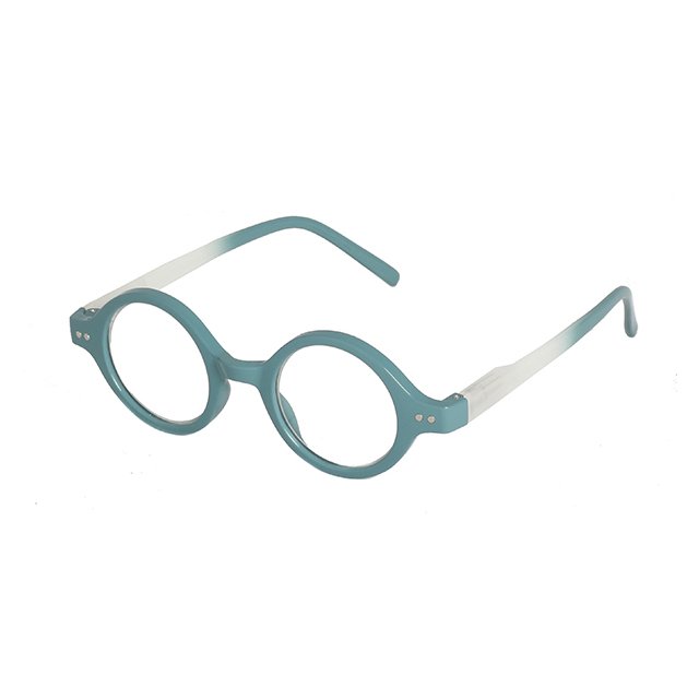 Fashion Gradient Color French Design Vintage Round Reading Glasses Anti-blue Light Protection Unisex