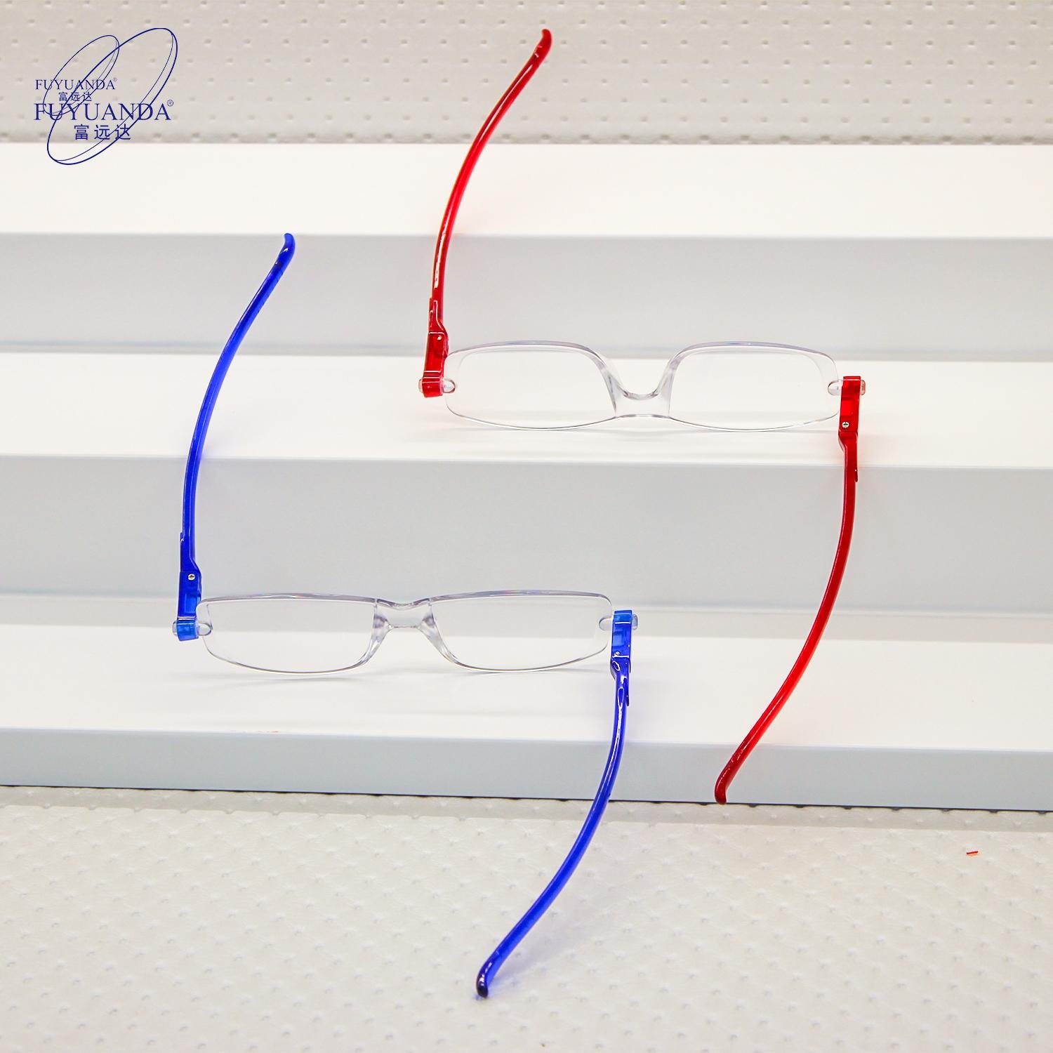 Wholesale New Design High Definition Anti Blue light Reading Spectacles Unisex 360 Degree Rotating Foldable Reading Glasses