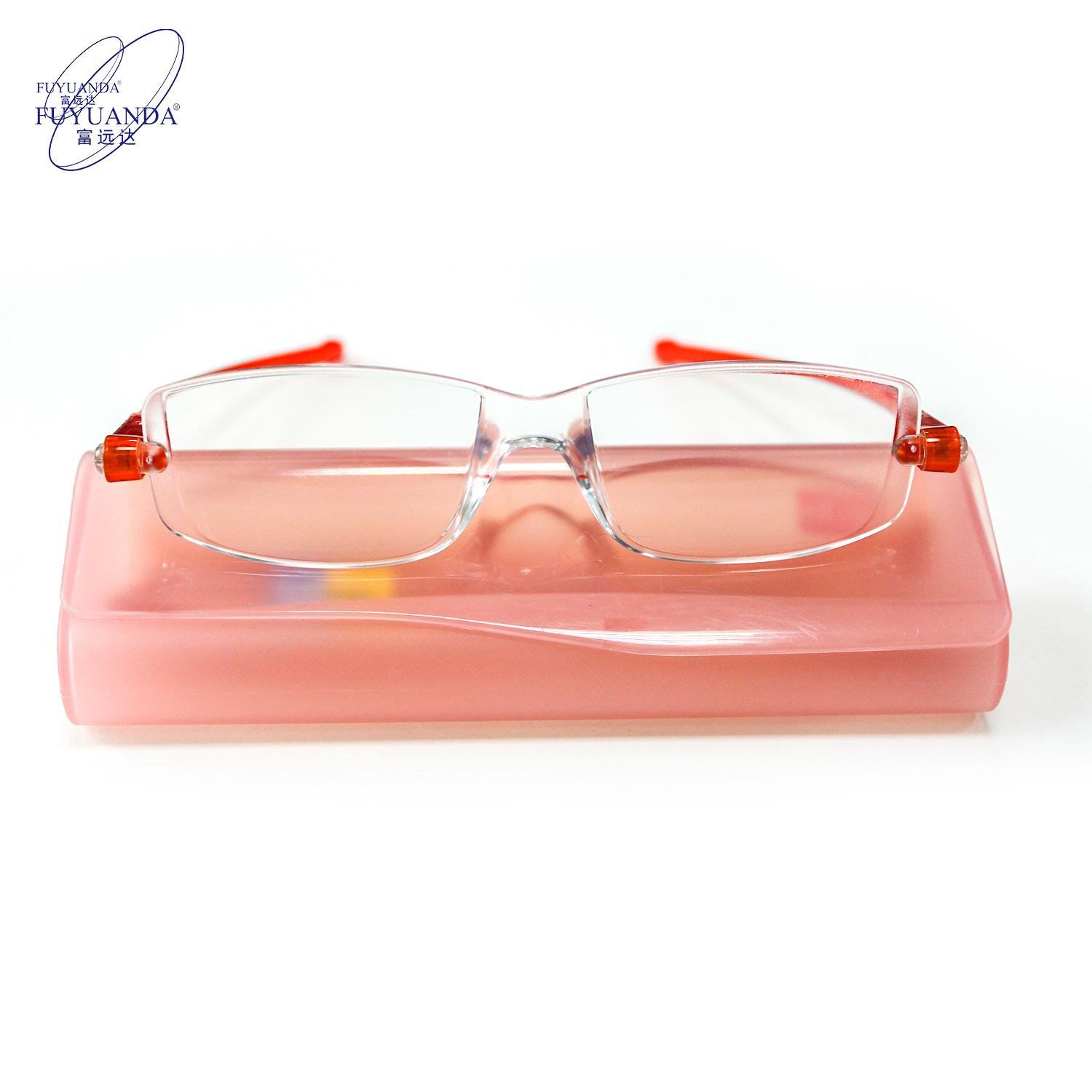 Wholesale New Design High Definition Anti Blue light Reading Spectacles Unisex 360 Degree Rotating Foldable Reading Glasses