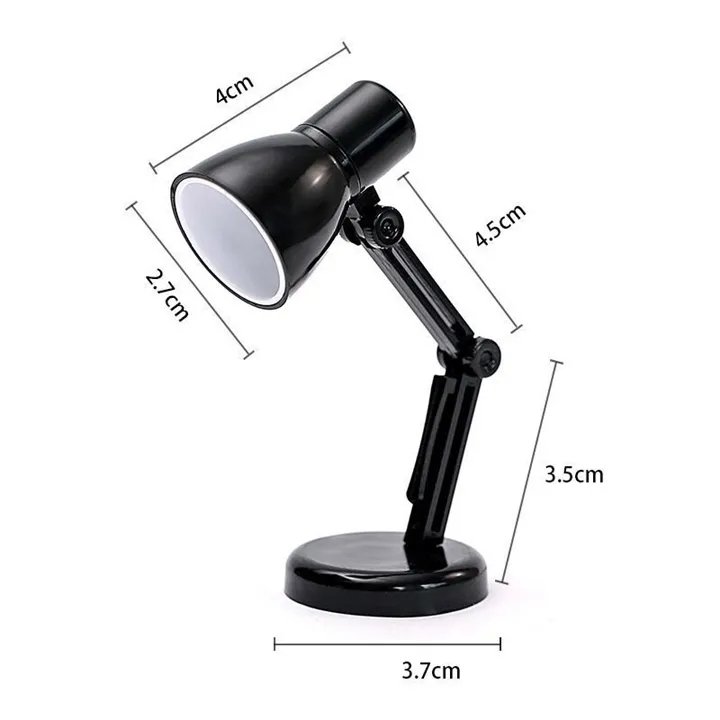 LED Mini Table Lamp Fold-able Night Reading Book Lamps for Home Room Travel Portable Eye Protections Lights