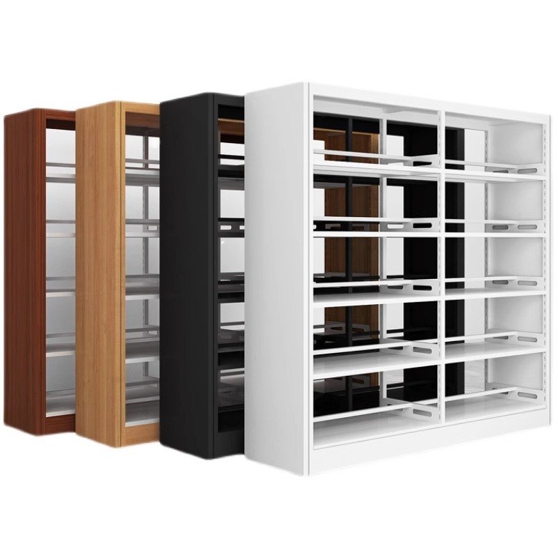 Customizable Sizes Available Wall Metal And Wood Book Shelves With TV Unit Can Be Added With Light Strip For Less Space