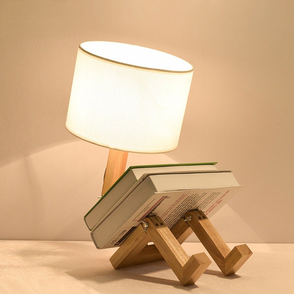 Adjustable Little Man Shape Table Lamp Reading Light Hotel Restaurant Home Nordic Minimalist Simple Living Room Table Lamp