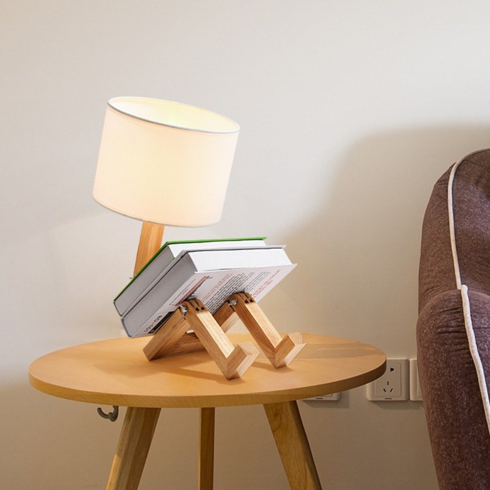 Adjustable Little Man Shape Table Lamp Reading Light Hotel Restaurant Home Nordic Minimalist Simple Living Room Table Lamp
