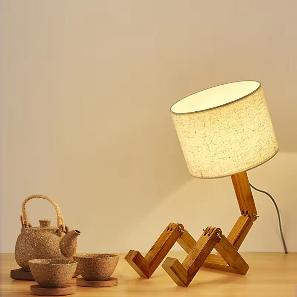 Adjustable Little Man Shape Table Lamp Reading Light Hotel Restaurant Home Nordic Minimalist Simple Living Room Table Lamp