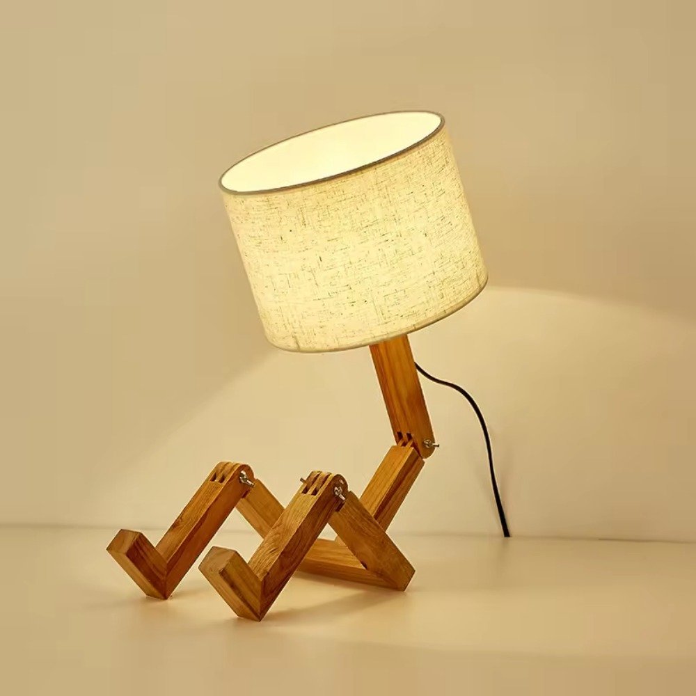 Adjustable Little Man Shape Table Lamp Reading Light Hotel Restaurant Home Nordic Minimalist Simple Living Room Table Lamp