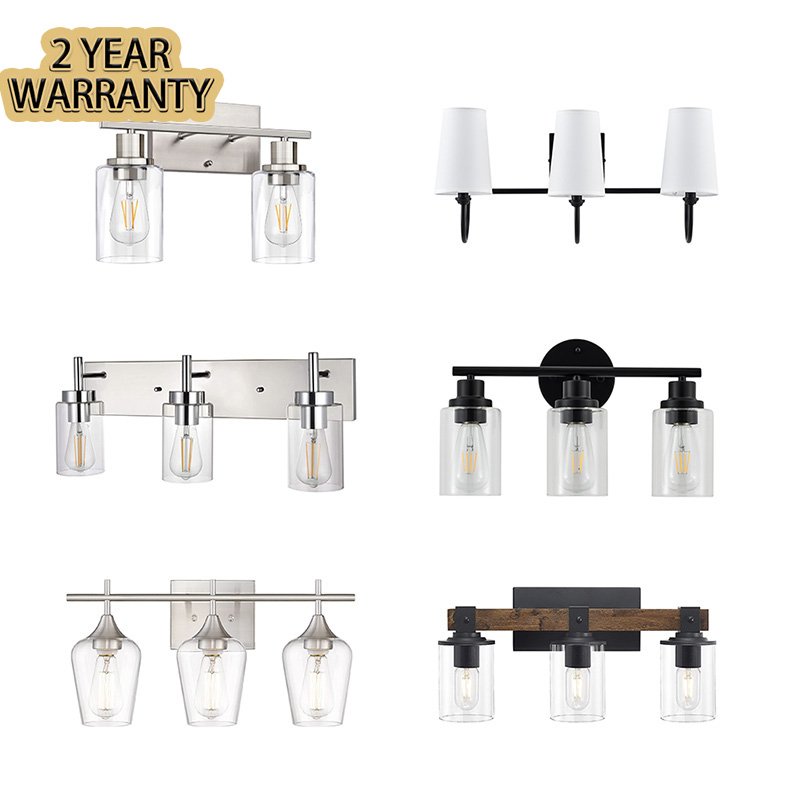 3 Light Mirror Front Vanity Lighting Fixtures Iron Bath Wall Sconce Lamp Vanity Lights Mirror front lamp