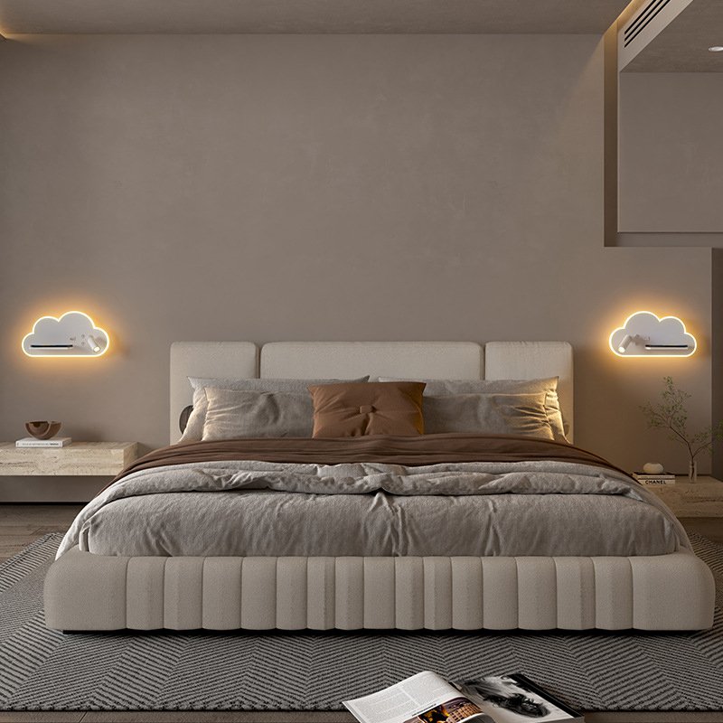 Bedside Study Reading Lamp Multifunctional Cloud Usb Wall Lamp Sconces Led Book Lamp Wall Night Light Fixtures With Switch