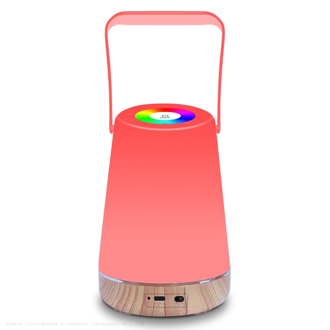 V2 Hot Sale Dimmable LED colorful wood grain charging nightlight gift bedside feeding atmosphere lamp