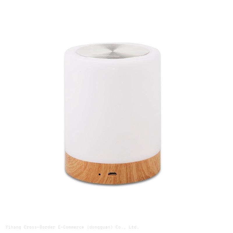 V2 Hot Sale Dimmable LED colorful wood grain charging nightlight gift bedside feeding atmosphere lamp
