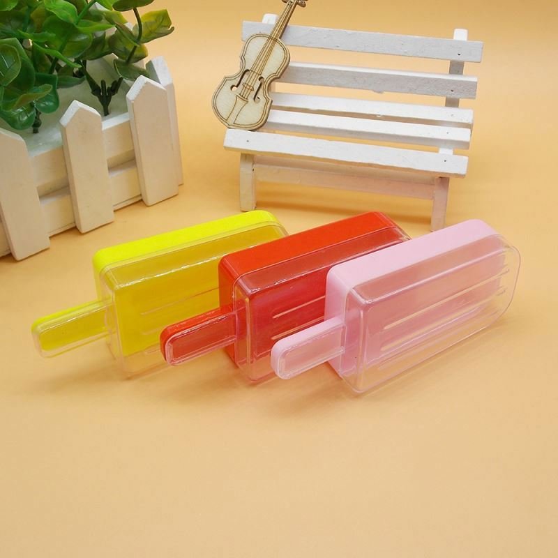 Creativity Plastic Popsicle ice-lolly icecream ice-sucke Dragee Container candy boxes ice-lolly popsicle Plastic dragees box