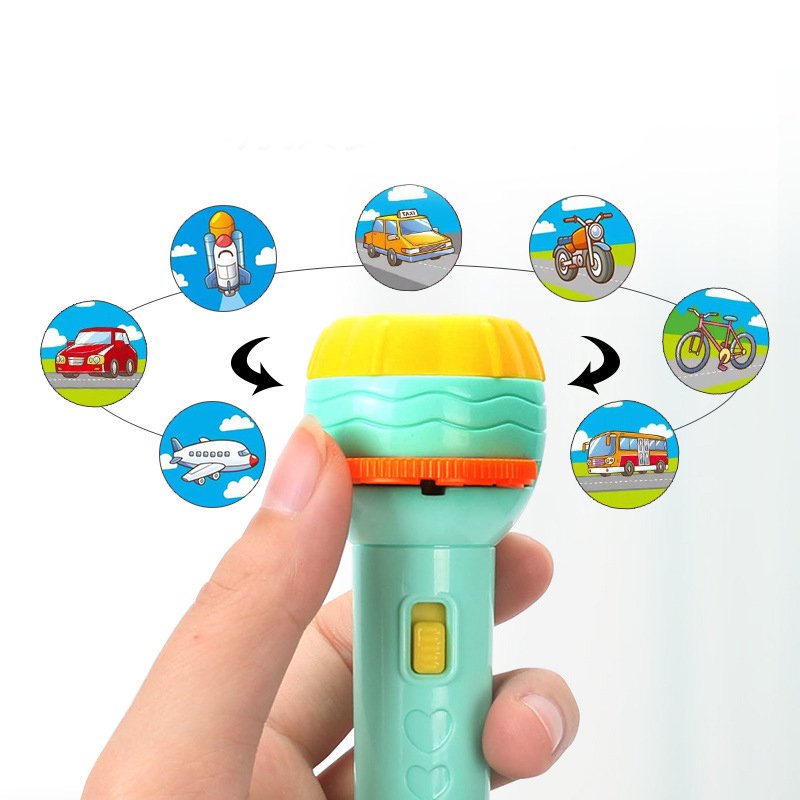 Hot Sell 2021 Baby Sleeping Story Book Flashlight Projector Torch Lamp Toy Holiday Birthday Xmas Gift Light Up Pattern Toys