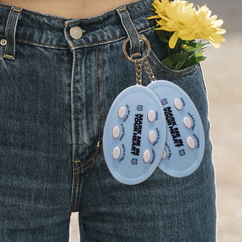 6 Sound Buttons Keychain