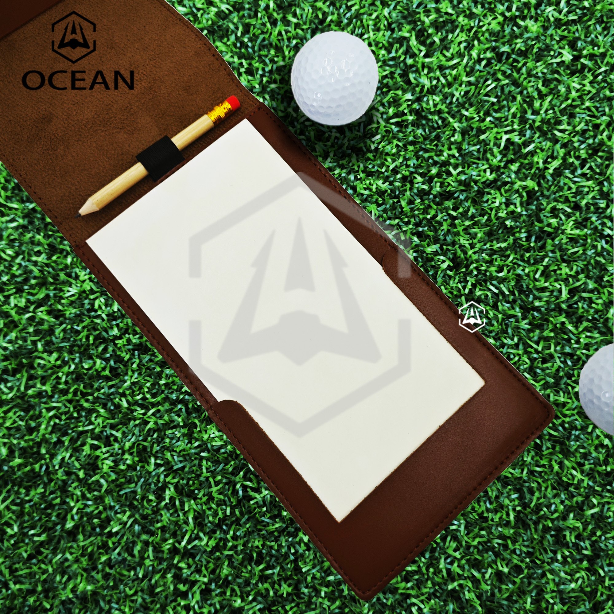 Quick Shipping Golf Yardage Book Genuine Leather Scorecard Holder Personalized Scorecard Cover Golf Accessories Sports Wallet