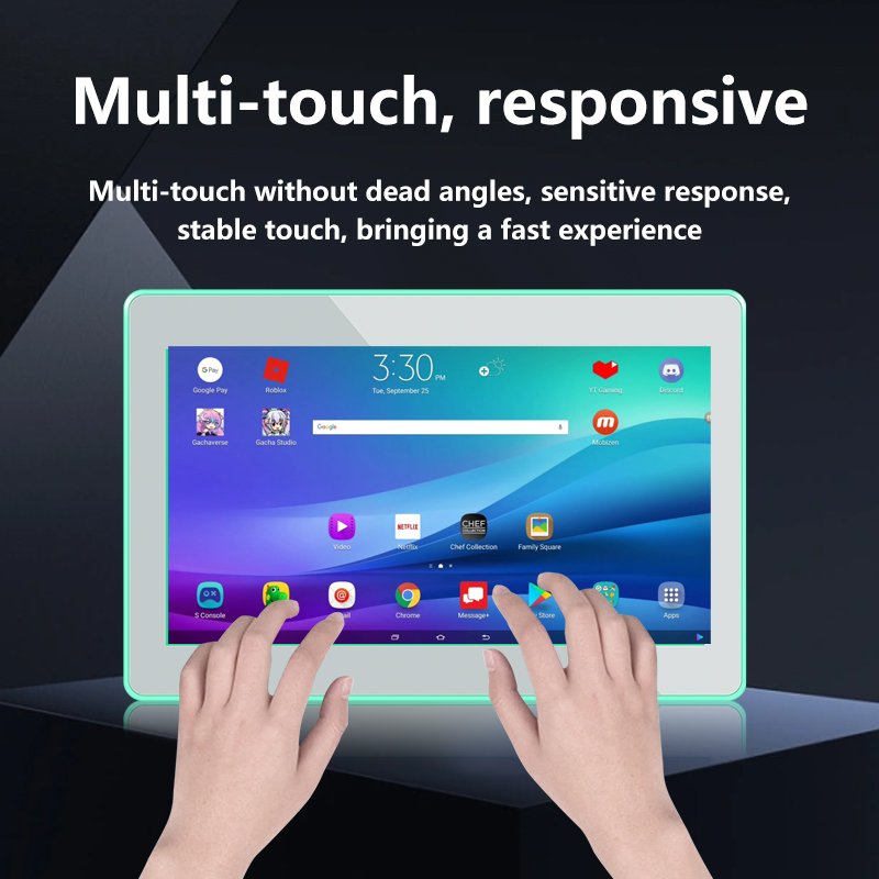 convention room booking 15.6inch Wall mount digital signage business tablet pc android all in one 4 Side LED Light POE Powered