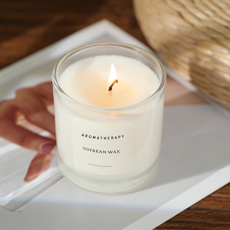 Luxury Scented Candles Soy Wax Fragrance Oils Aromatherapy Aroma Candles Wholesale Soy Wax Candle Easter Glass Easter White