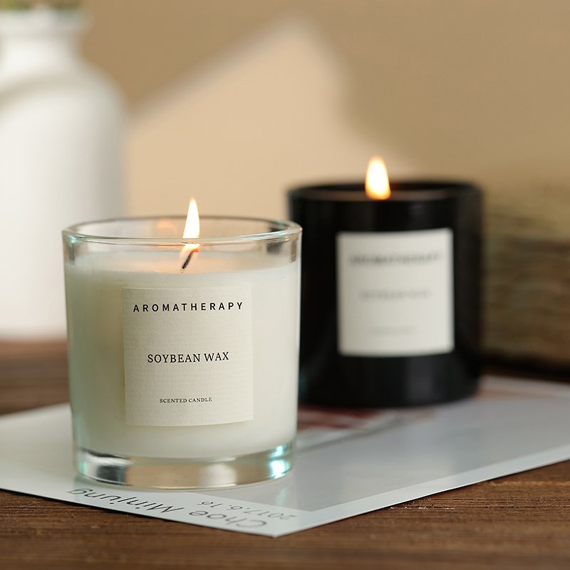 Luxury Scented Candles Soy Wax Fragrance Oils Aromatherapy Aroma Candles Wholesale Soy Wax Candle Easter Glass Easter White