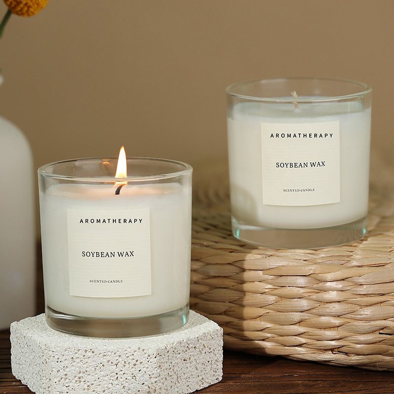 Luxury Scented Candles Soy Wax Fragrance Oils Aromatherapy Aroma Candles Wholesale Soy Wax Candle Easter Glass Easter White