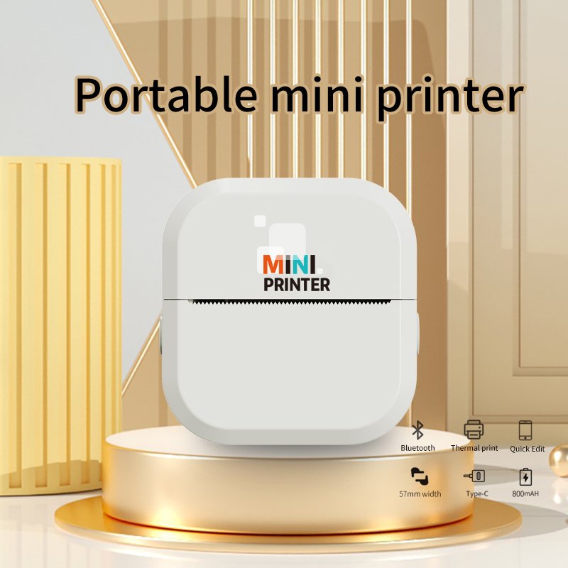 Portable mini printer baby educational toys early educational toys for kids learning for sticking wall children learning toys